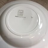 Lot of 6 mismatched plates of hand-painted French porcelain