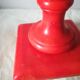 Lampe de style italien en marbre rouge