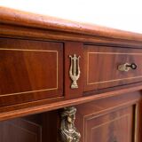 Large double-sided Empire-style desk, France, circa 1870. After renovation.