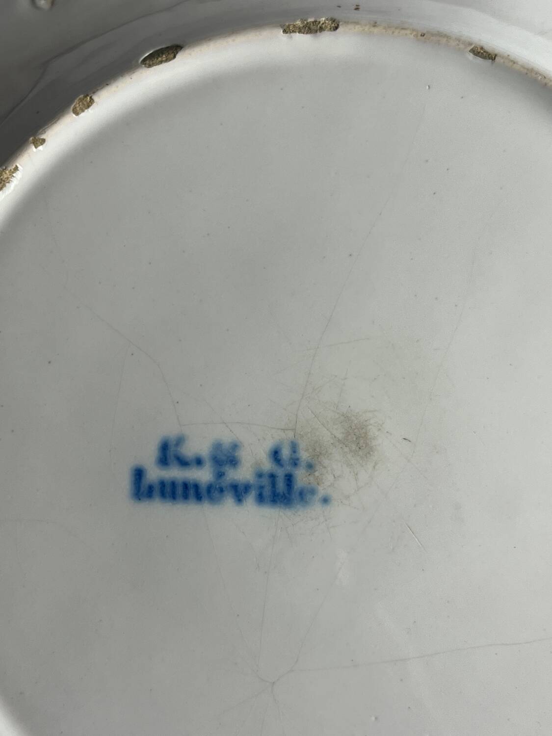 4 19th century Alsatian plates