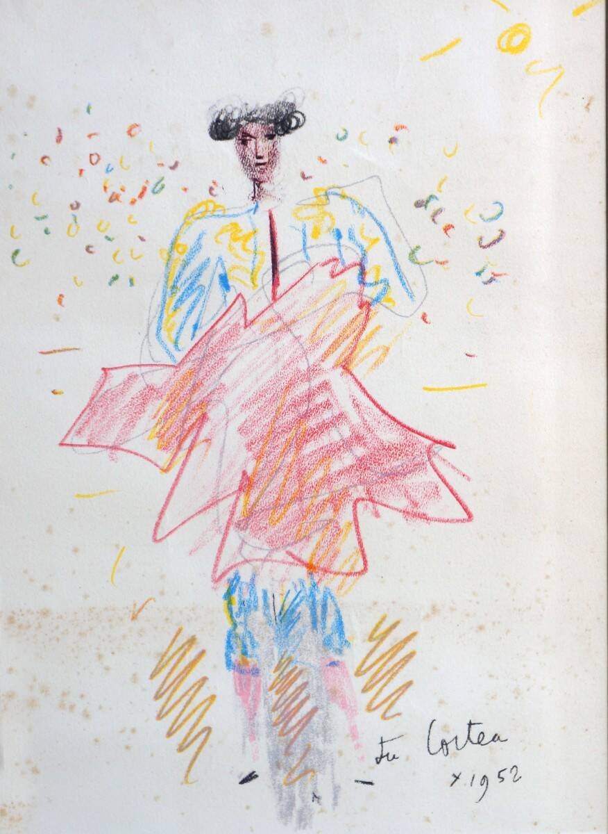 Jean Cocteau dessin Torero 1952