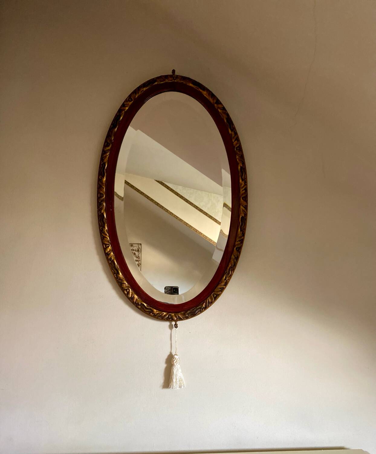 Oval mirror - Art Deco period - 1920