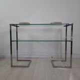 Pair of valet trays - 1980s - travertine