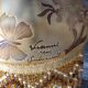 Glass lamp floral decoration Vianne ed. Suberville