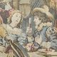 French wall tapestry Gobelin Tapestry "Jolly Men" "After Rembrandt"