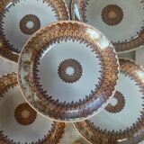 5 coupelles anciennes en porcelaine U et Cie Sarreguemines