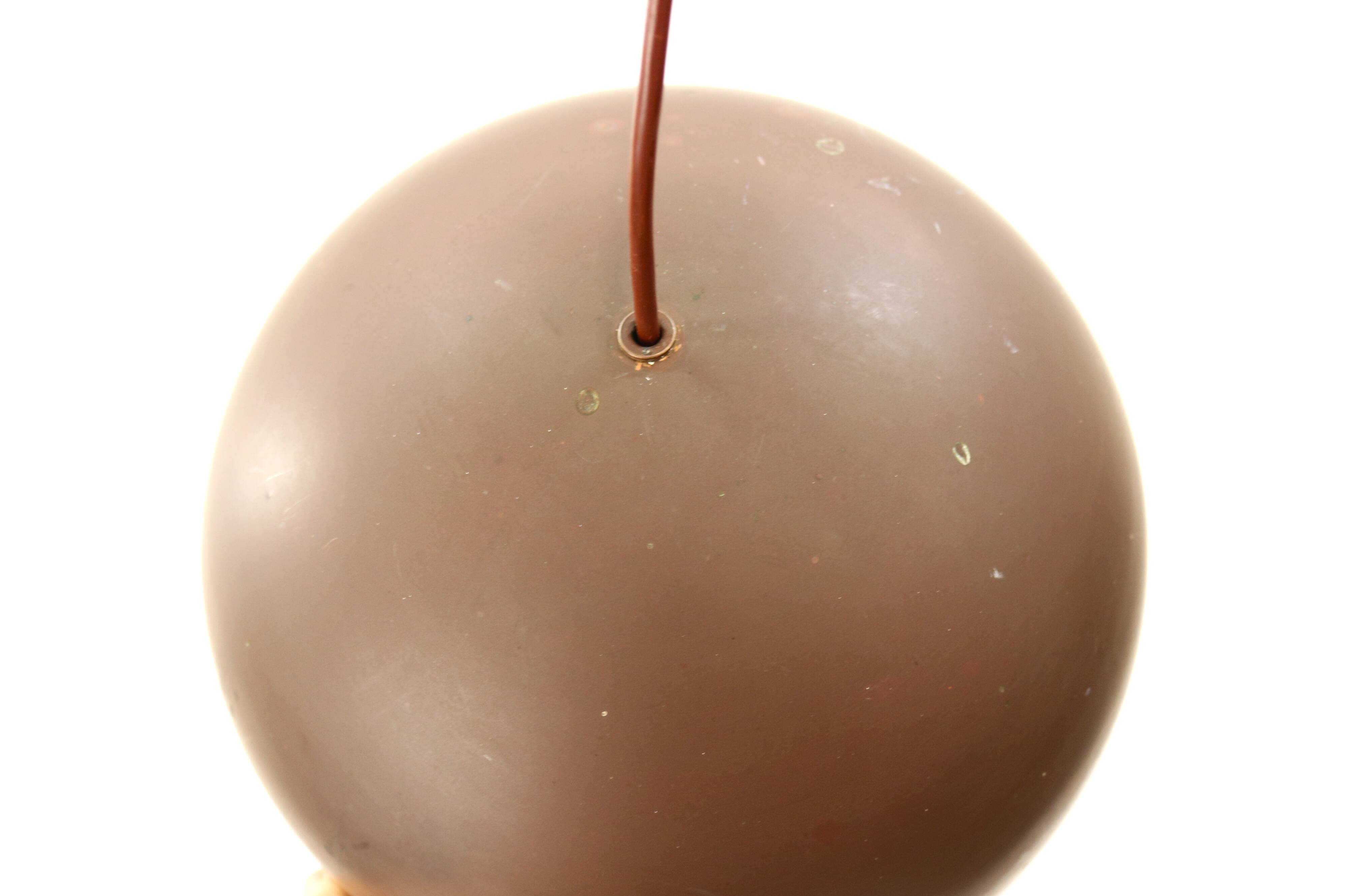 Massive patinated copper lamp - Denmark 60's