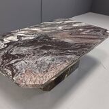 Vintage grey marble coffee table, 1970s