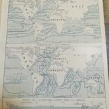 Old map of the seas from 1928