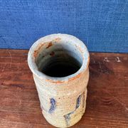 Beautiful glazed stoneware vase by the ceramist Jean Tessier. Late 20th century.