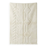 Tapis marocain artisanal blanc