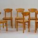 Dining Room Chairs in Wood by Rainer Daumiller, 1970s.