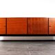 Vintage rosewood veneer sideboard by Musterring International, 1960s