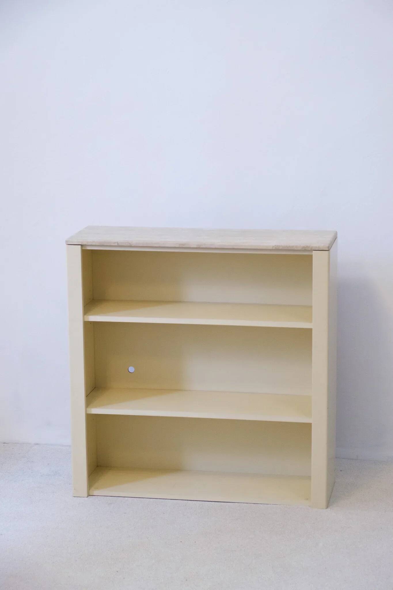 Shelf with travertine top by Lübke International, Germany.