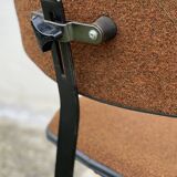 Vintage 1980 adjustable swivel office chair on wheels