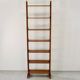 Midcentury Italian Shelving Unit / Bookcase / Cupboard In Teak Vintage Mode