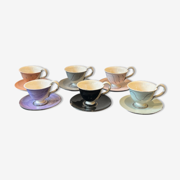 Set of 6 margrit Linck coffee cups