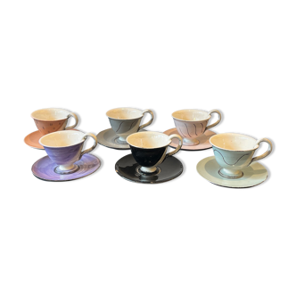 Set of 6 margrit Linck coffee cups
