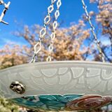 Beautiful Art Deco Loys Lucha chandelier with roses motif