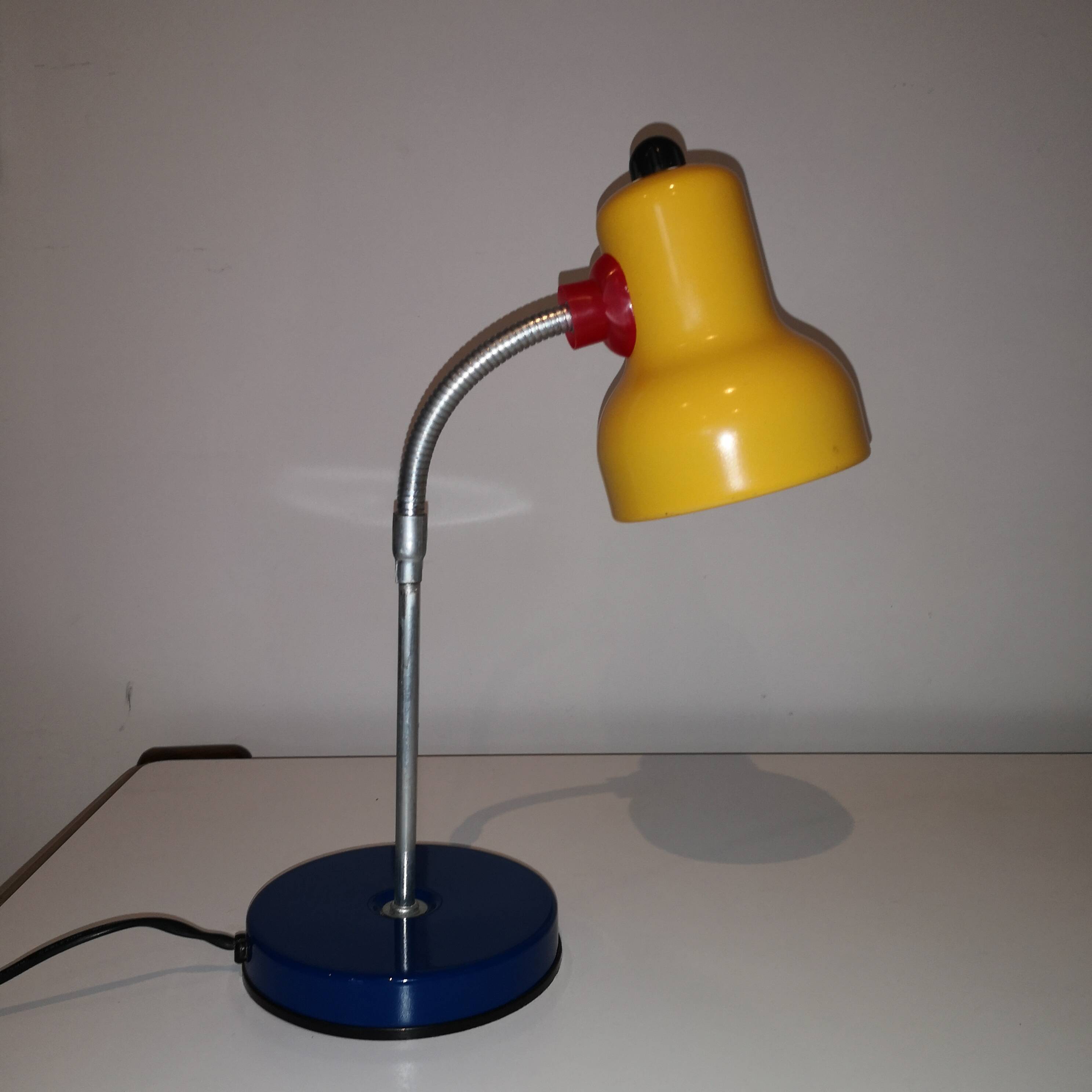 Vintage memphis style articulated desk lamp 1980