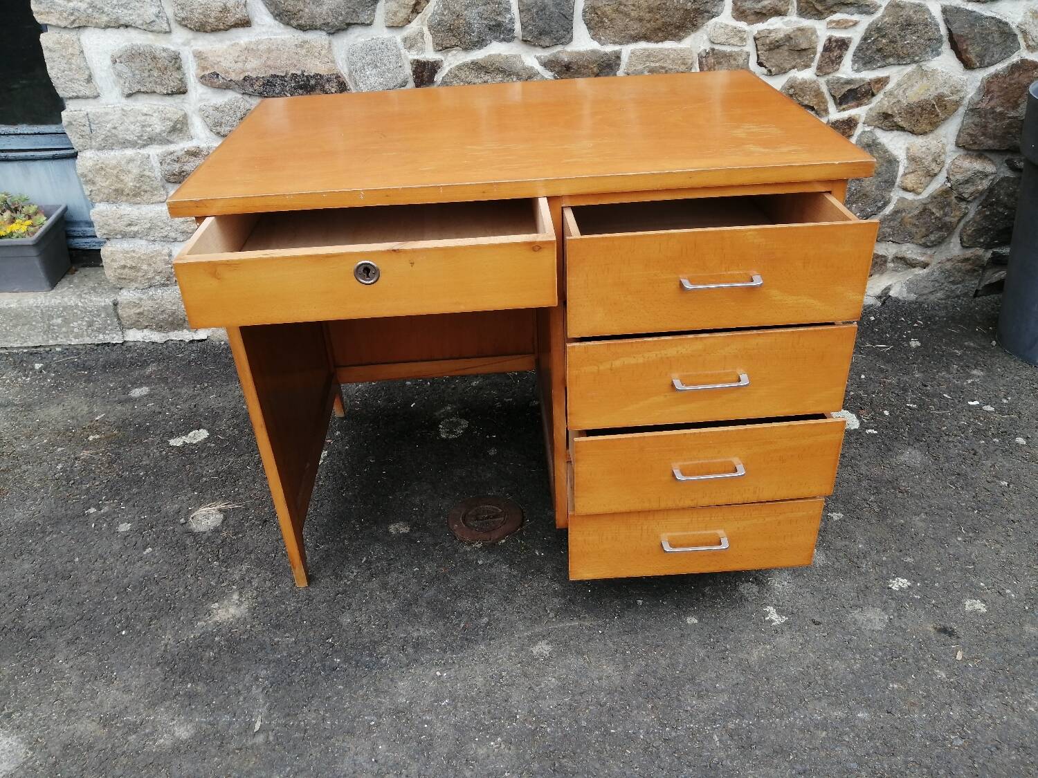 Vintage oak desk