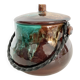 Ceramic covered pot "Lava" Vallauris