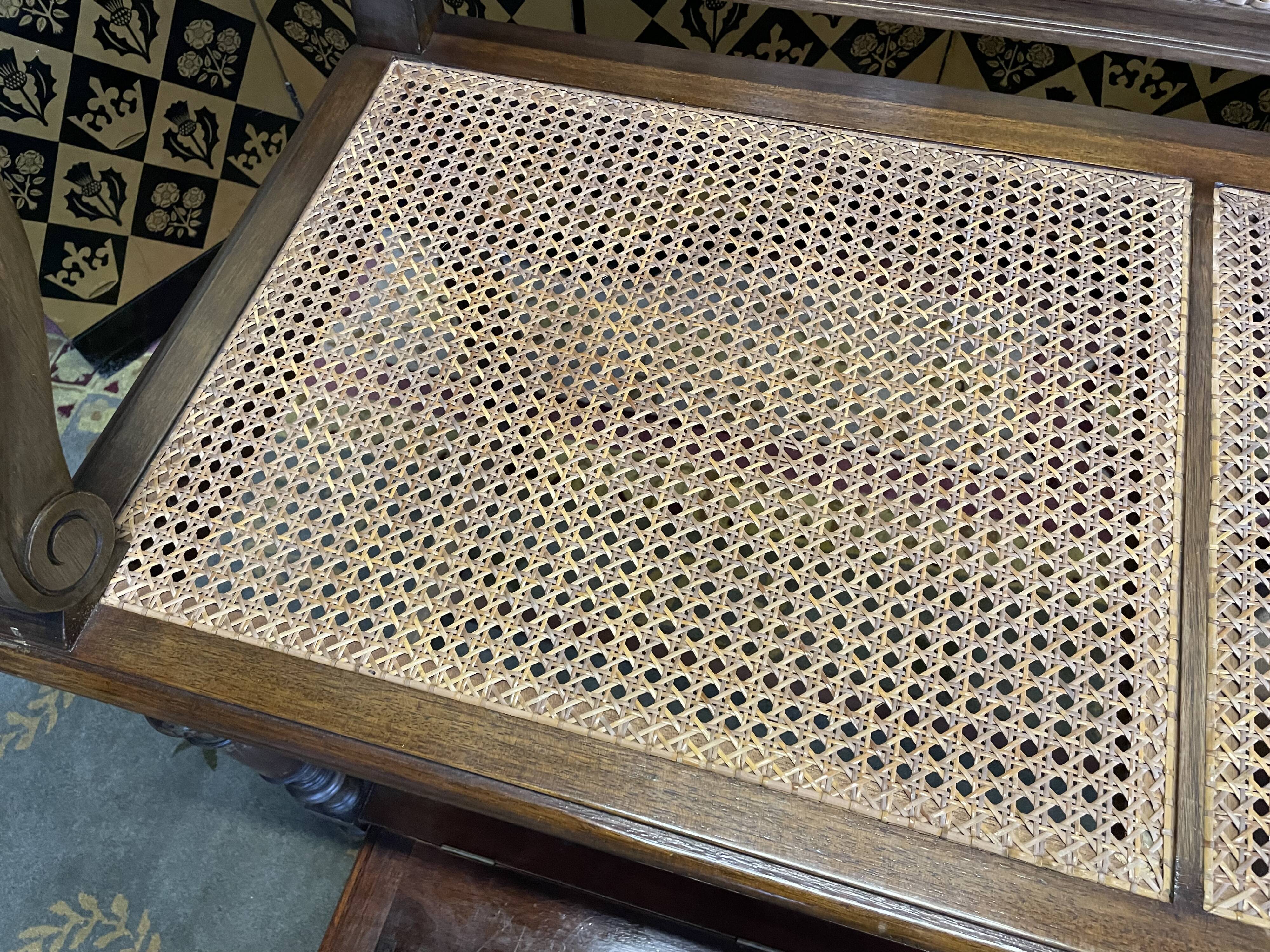 Mahogany billiard bench and canning