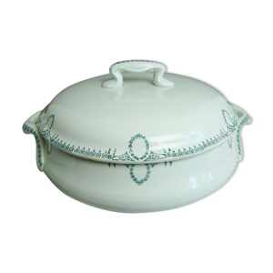 Soupière en céramique avec motifs