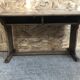 Old school office desk double wood box vintage inkwell location