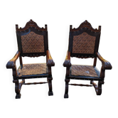 Fauteuils style renaissance espagnole