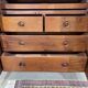 Victorian mahogany dressing wardrobe from the 19th century.
