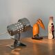 Lampe applique Mini spot à pince perforé design vintage France années 60