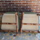 A pair of Louis XIII-style sheep bones chairs