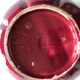 Large burgundy and gold vase