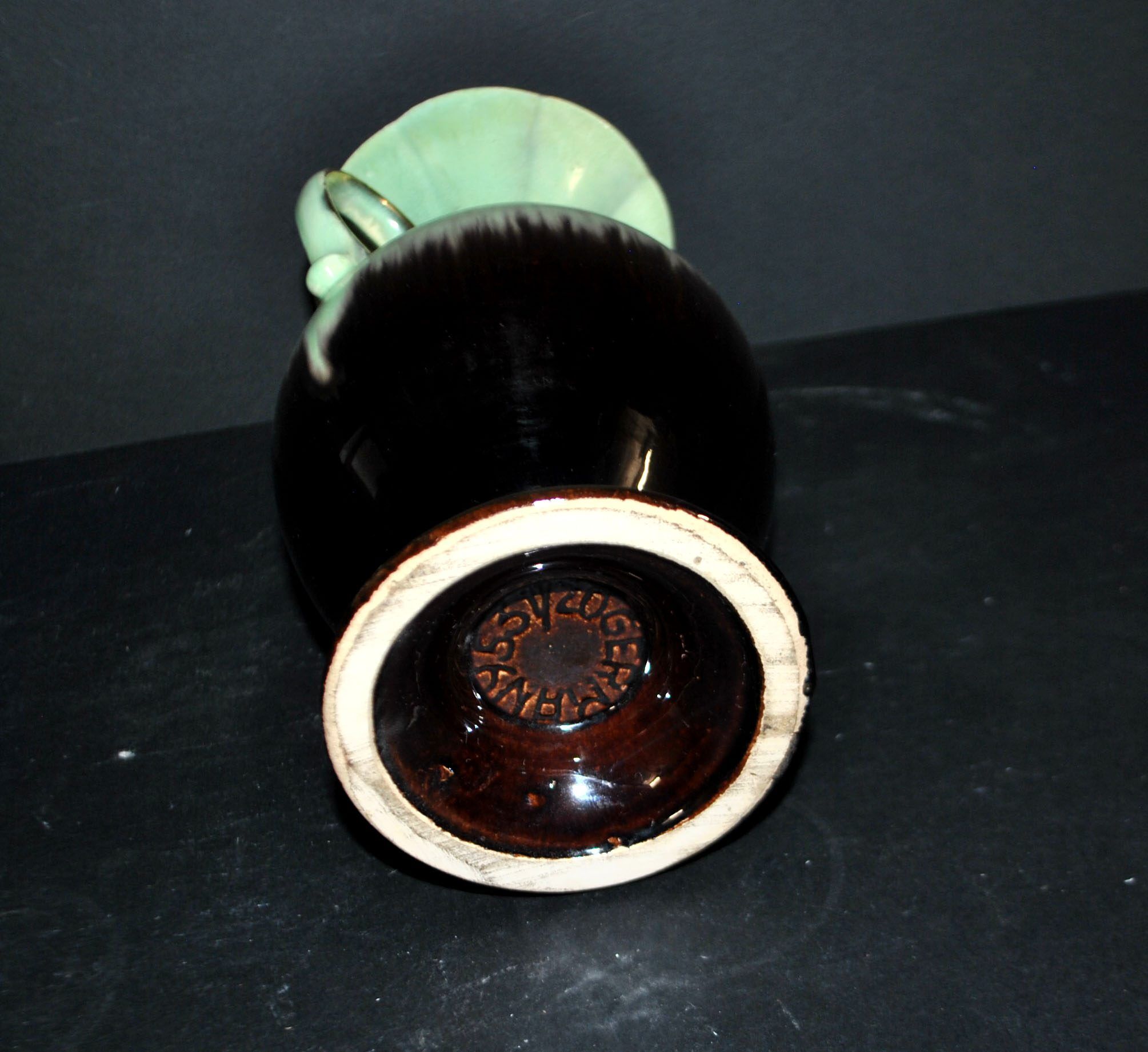 Vintage ceramic amphora vase Keramik 1950 by Eduard Bay Germany