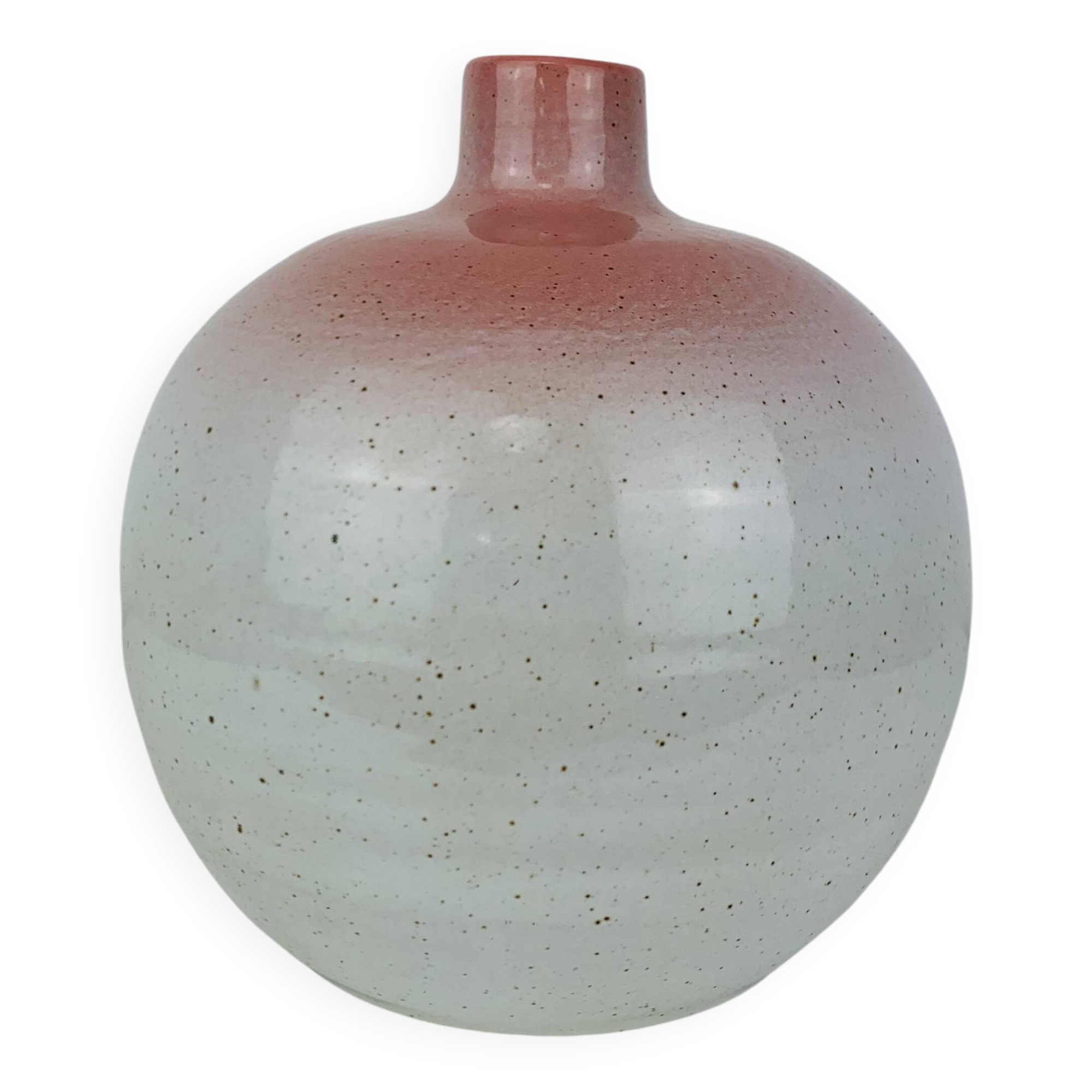 Vintage ceramic ball vase, lamp base
