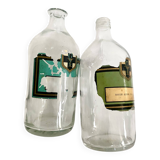 Pharmacy bottles 1900, glass and label