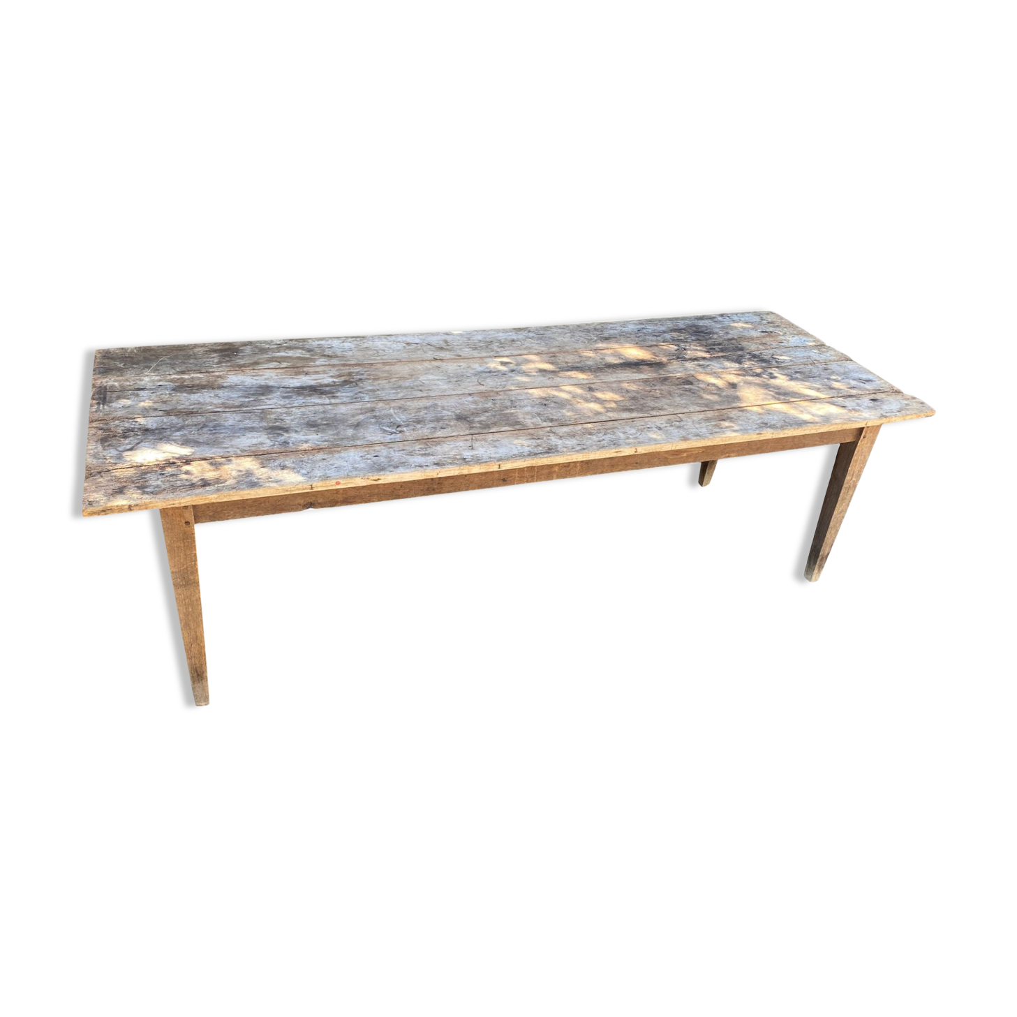 Table de ferme en chêne  à restaurer