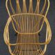 Fauteuil en rotin Dutch Design 1960