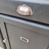 Old workshop furniture workbench tray two doors two drawers