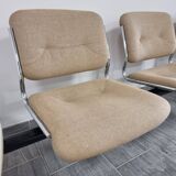 3-seater waiting bench and table from the 70s