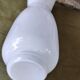 White glass vase