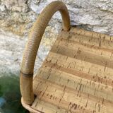 Vintage rattan shelf