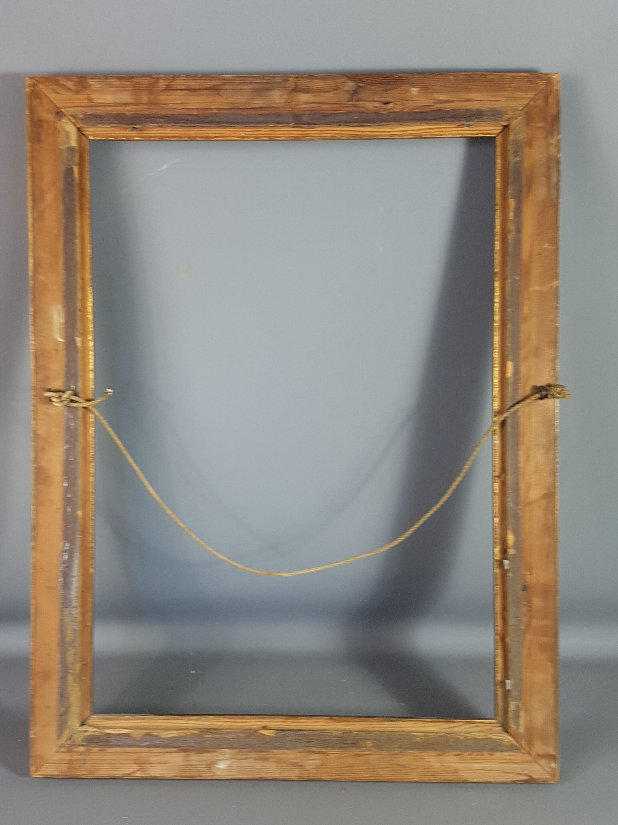 Old wooden frame - golden stucco period 1900 66x50cm, leaf 57x41 cm S26
