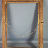 Old wooden frame - golden stucco period 1900 66x50cm, leaf 57x41 cm S26