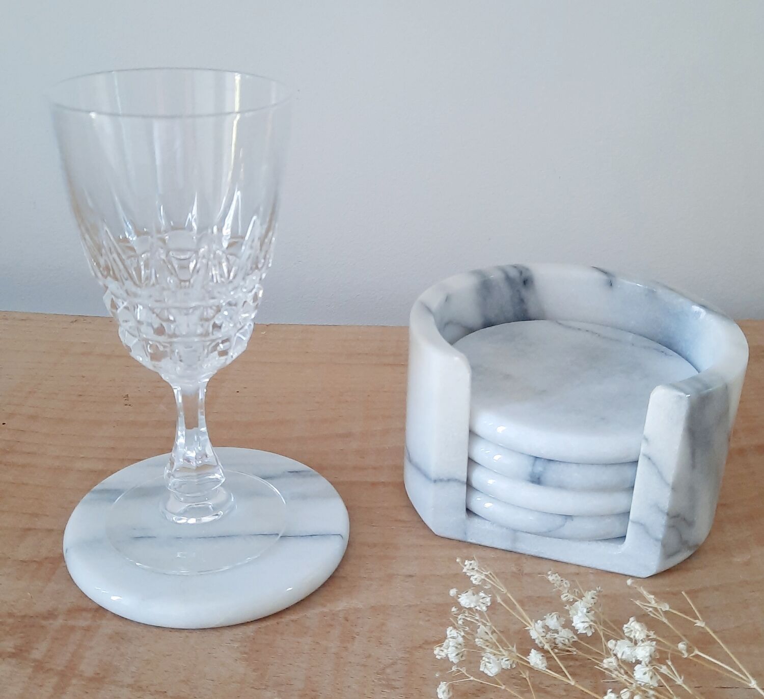 Vintage marble coasters