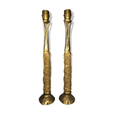 Casenove's golden bronze lamp feet - Fondica publisher 1994-h: 50 cm
