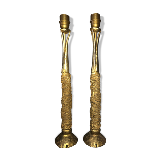 Casenove's golden bronze lamp feet - Fondica publisher 1994-h: 50 cm