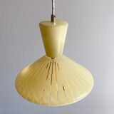 Yellow golden UFO suspension