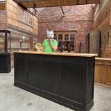 1920 solid oak bar counter